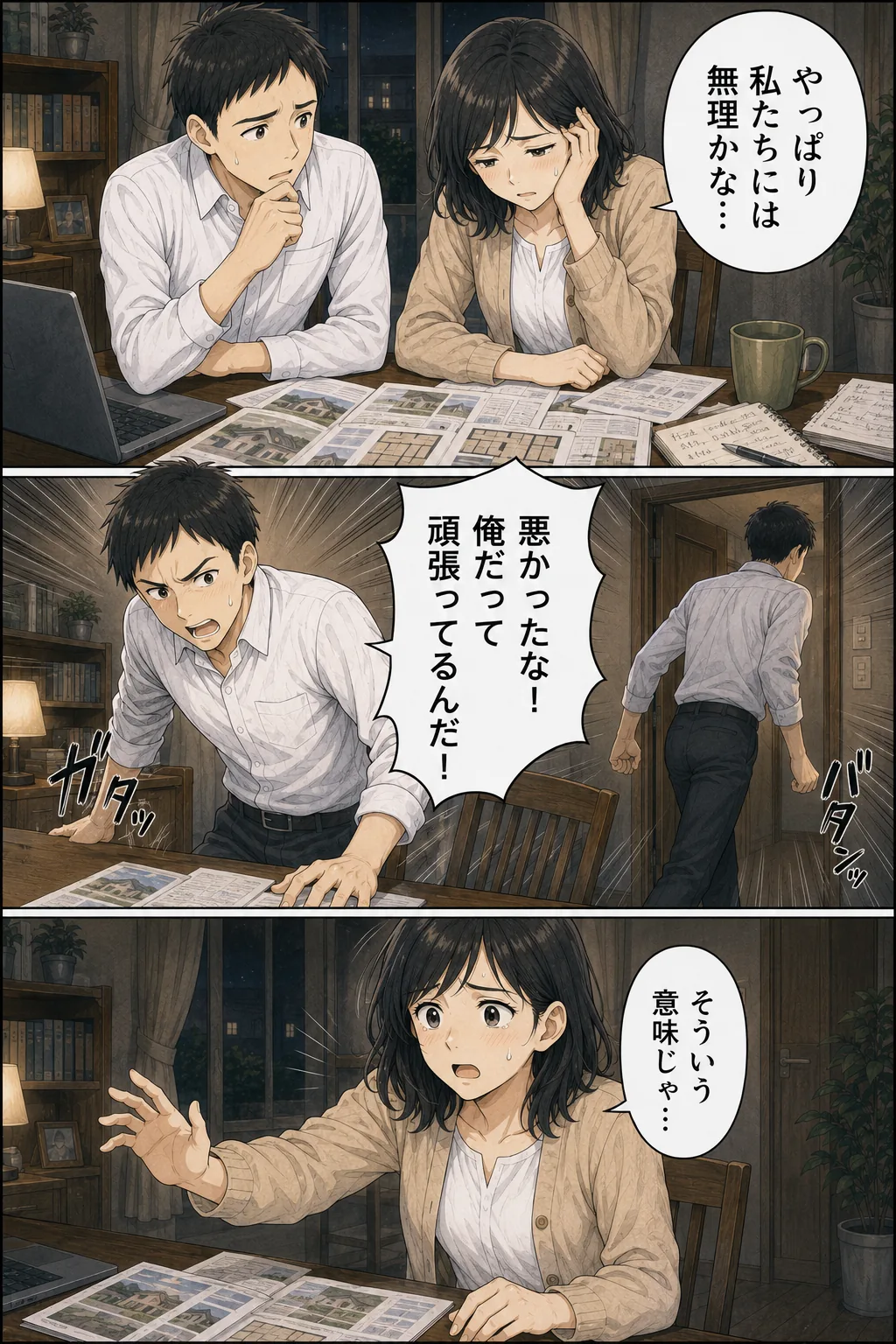 比較表を作っても迷い、営業電話に焦るミサキ