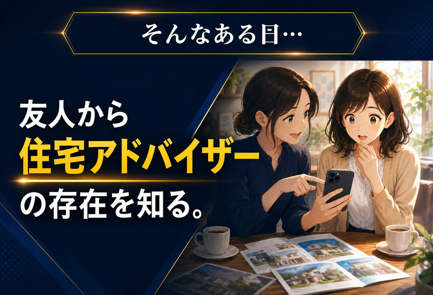 そんなある日。友人から住宅アドバイザーの存在を知る。