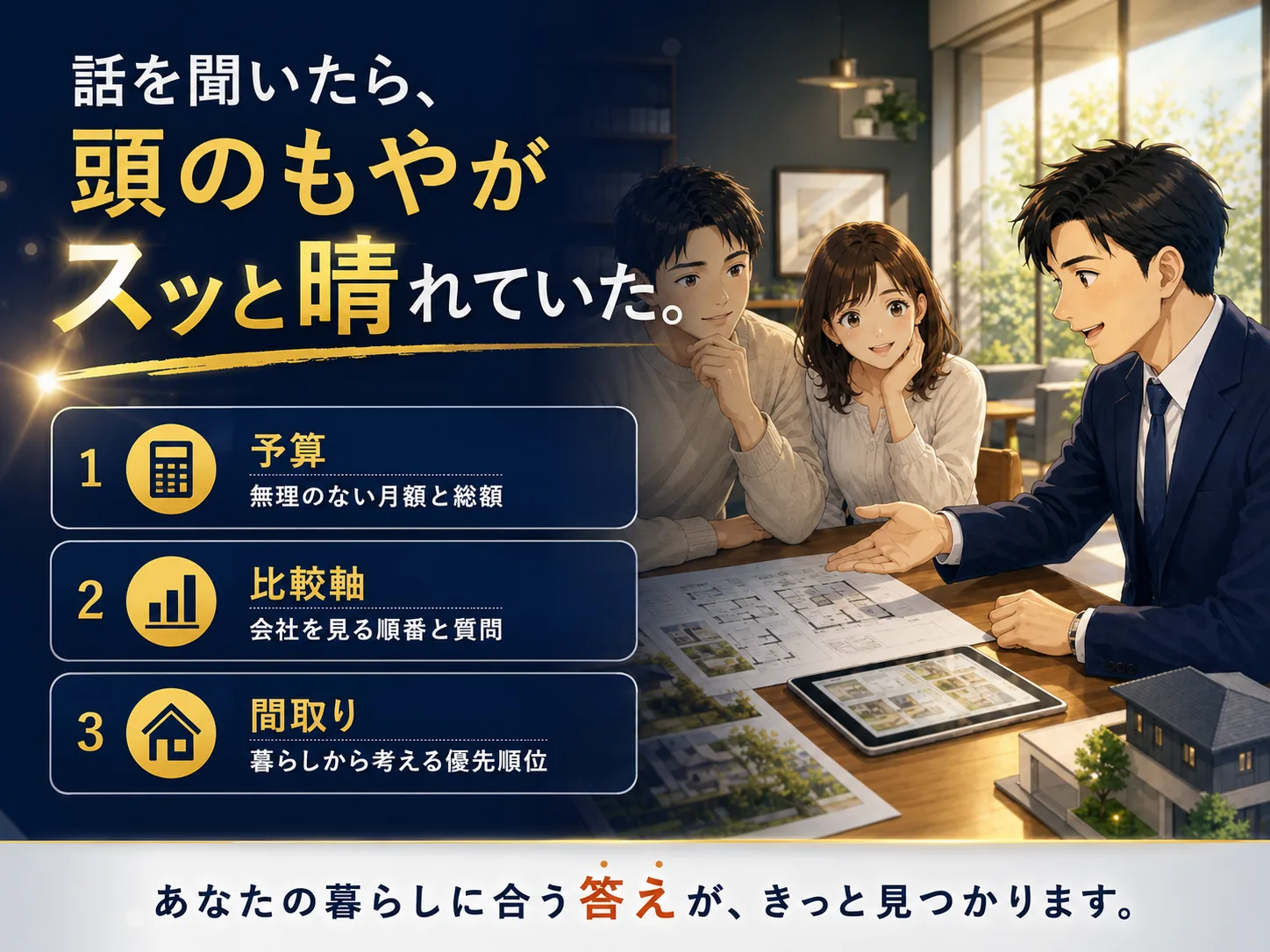 帰るころには、次に聞くことが3つに絞れていた。