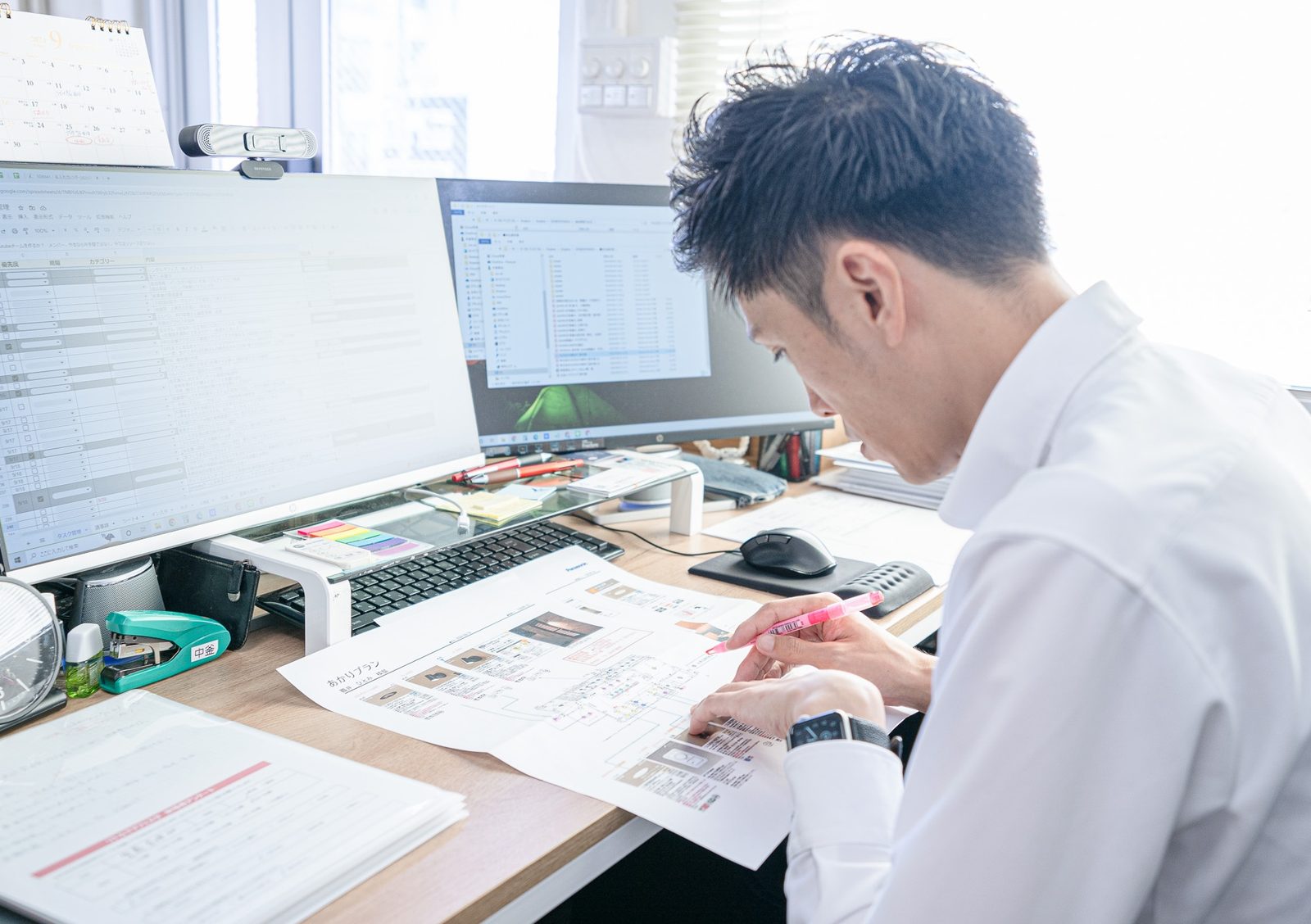 見積もり比較の相談風景