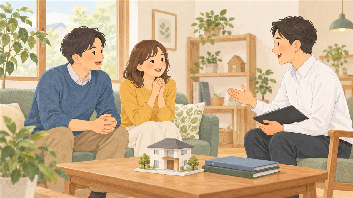 家づくりの予算や補助金の疑問を相談する夫婦